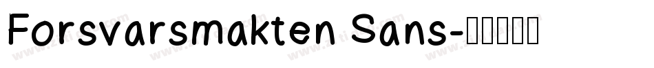 Forsvarsmakten Sans字体转换